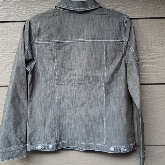 Denim & Co. Stretch Colored Denim Jean Jacket  XS - Picture 8 of 8